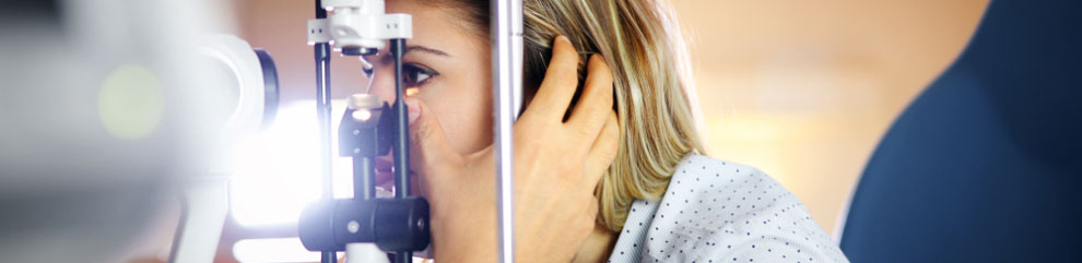 Patient Getting Eye Exam