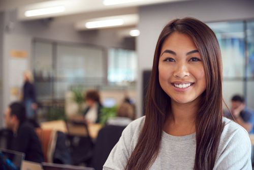 smiling woman